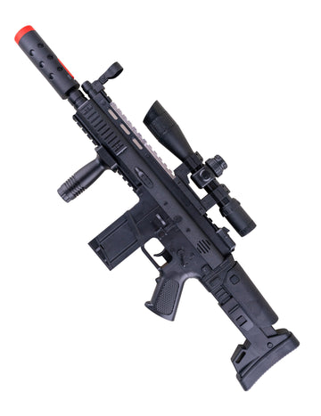 Géppuska hang- és könnyű füsthatással