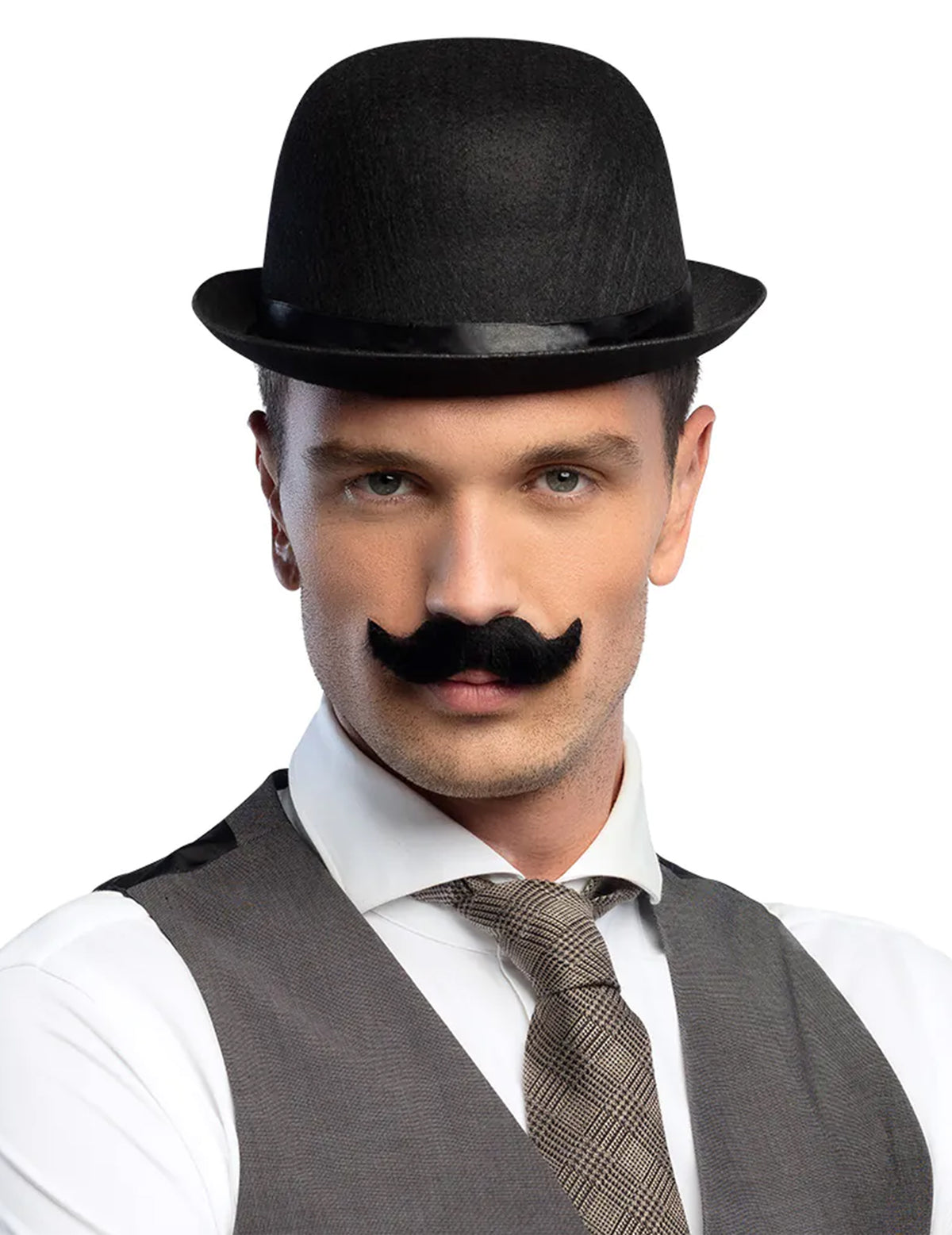 Moustaches à l'anglaise pour adulte noire
