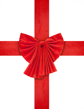 Óriás vörös bársony ajtómasni 52 x 52 cm