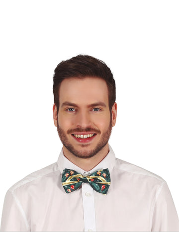 Felnőtt zöld karácsonyi pillangó csomó