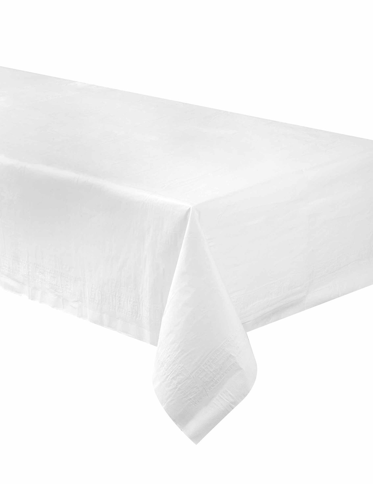 Fehér terítő duplázott papírban 137 x 274 cm
