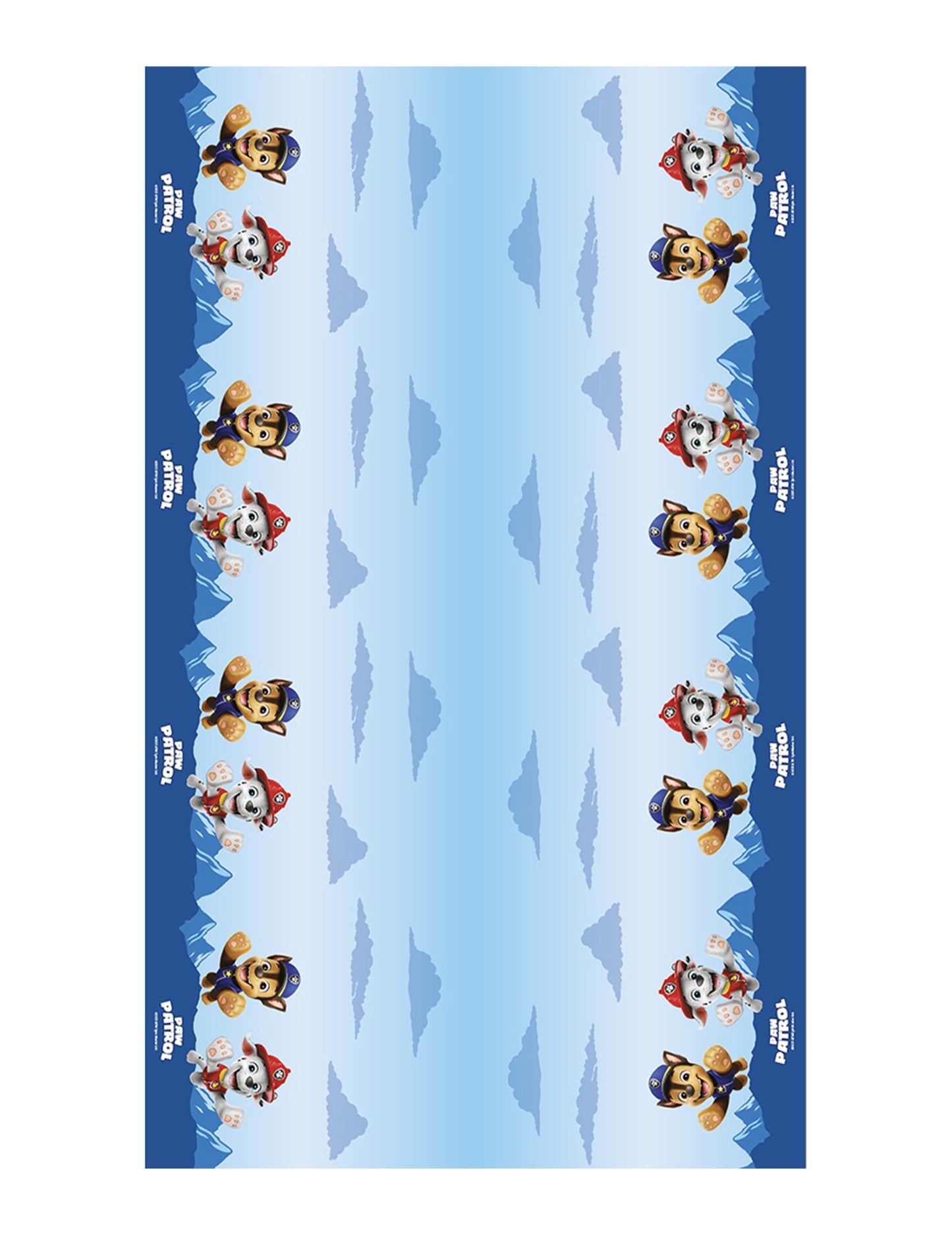 Kék papír asztalterítő Pat'patrouille™ 1,36 x 2,28 m