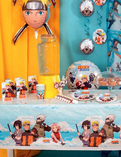 Nappe en papier recyclable Naruto Shippuden™ 136 x 228 cm