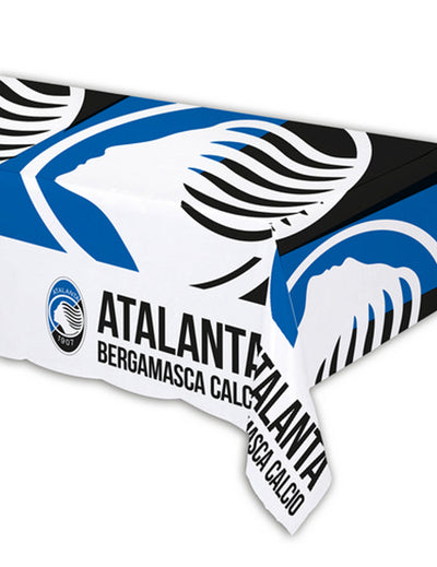 Nappe en plastique Atalanta™ bleue et blanche 120 x 180 cm