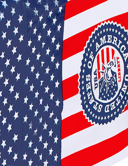 Détail de l'imprimé avec sceau des États-Unis de la nappe USA