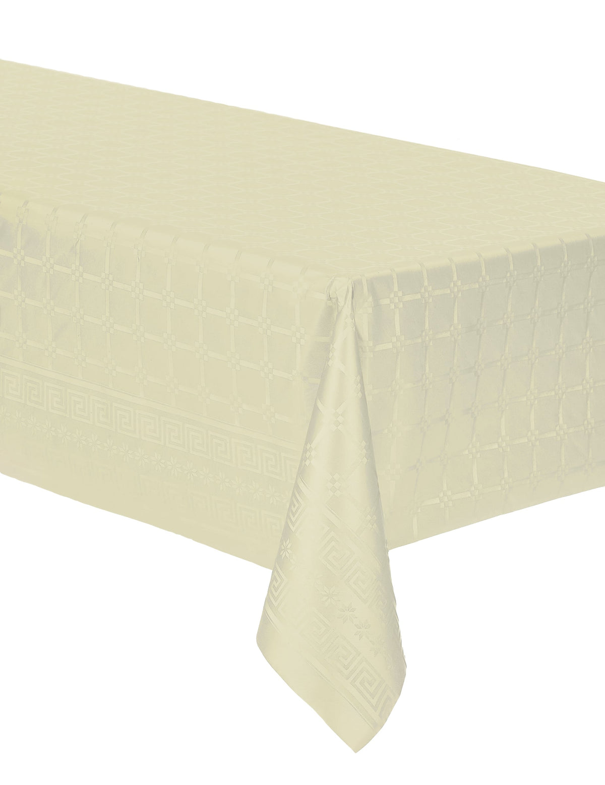 Nappe en rouleau papier damassé pour fête ivoire
