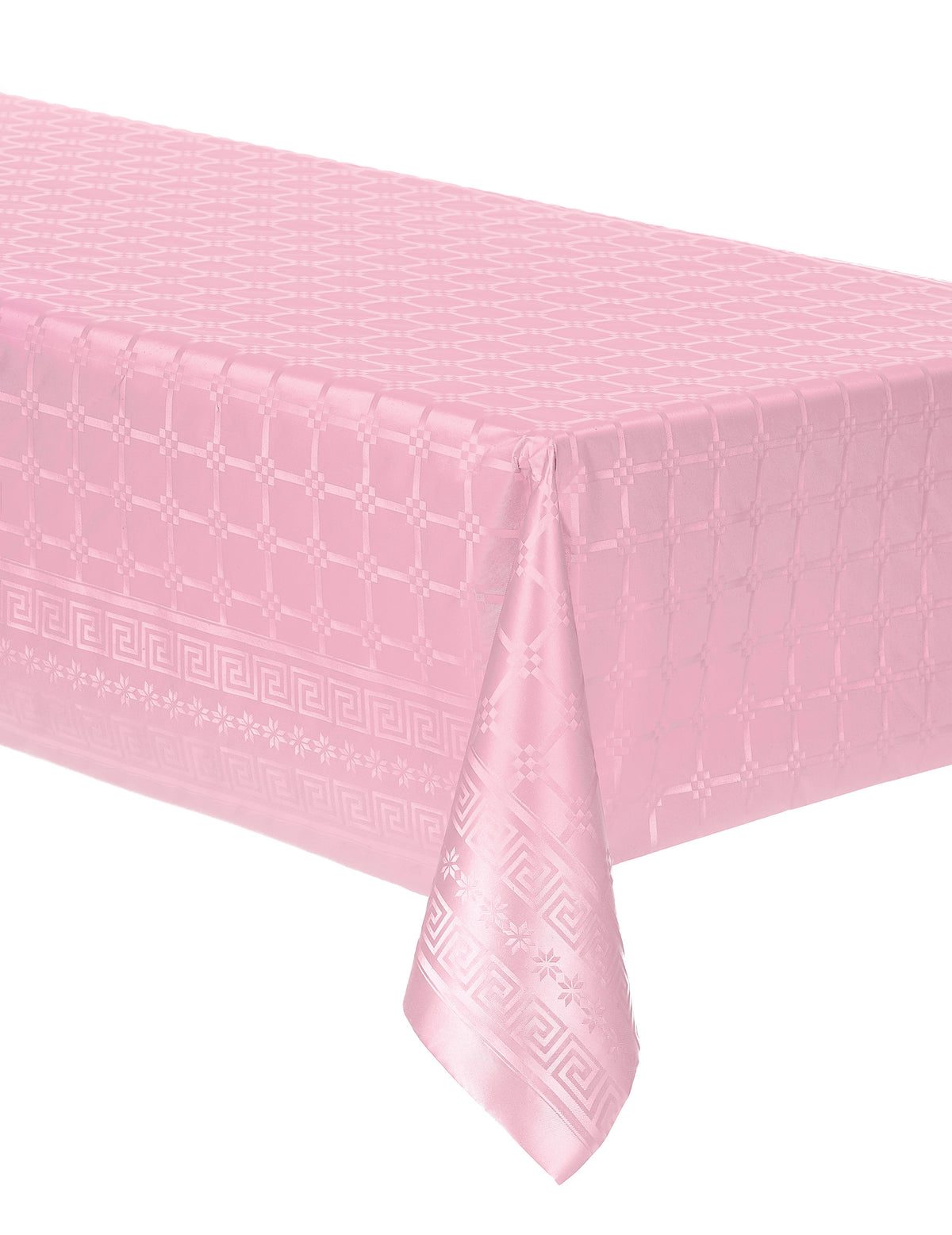 Nappe en rouleau papier damassé rose pastel