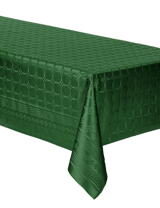 Nappe en rouleau papier damassé pour fête vert foncé