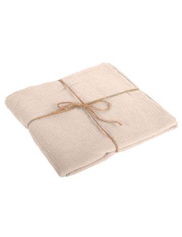 Nappe en gaze de coton bohème pour décoration blush