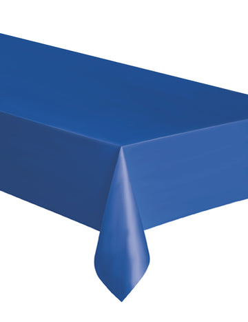 Nappe rectangulaire en plastique bleu