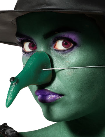 Felnőtt zöld boszorkány horgas orra