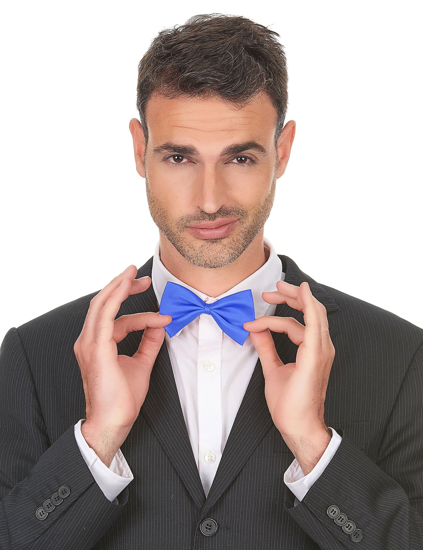 Felnőtt sötétkék csokornyakkendő