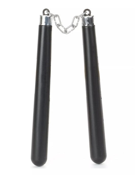 Nunchaku de ninja en plastique pour déguisement noir