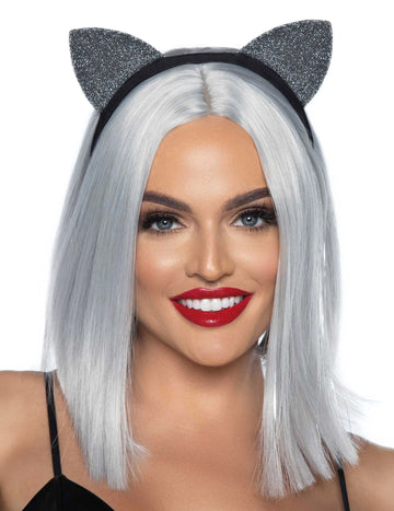 Felnőtt ezüst macska fülek