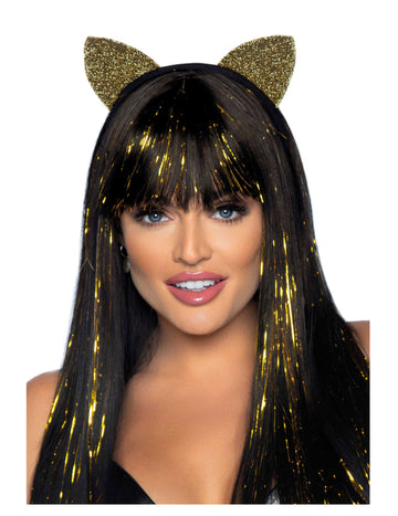 Felnőtt arany macska fülek