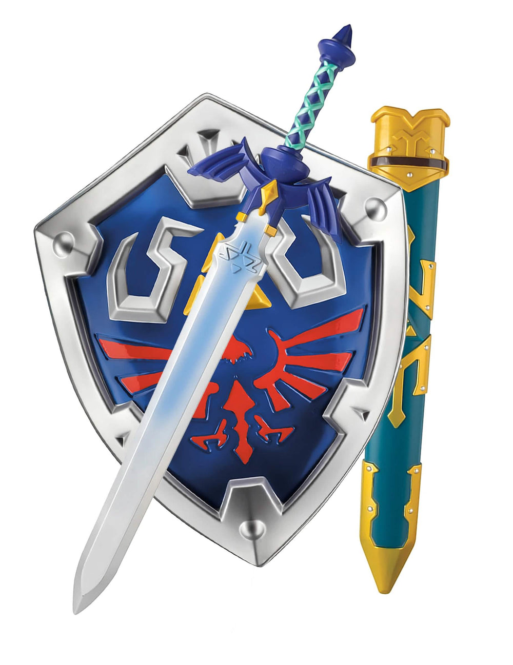Link Legend of Zelda gyermek kék és ezüst pajzs és kard csomag