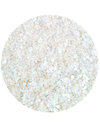 Paillettes biodégradables Nuit Blanche pour adulte blanc iridescent