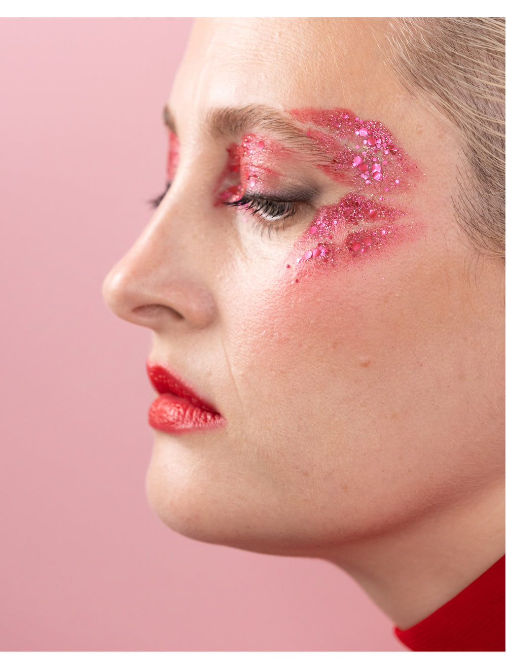 Vue de profil des paillettes biodégradables Tagadamour
