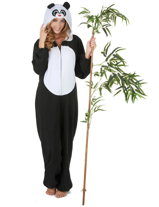 Déguisement panda pour femme noir et blanc avec capuche