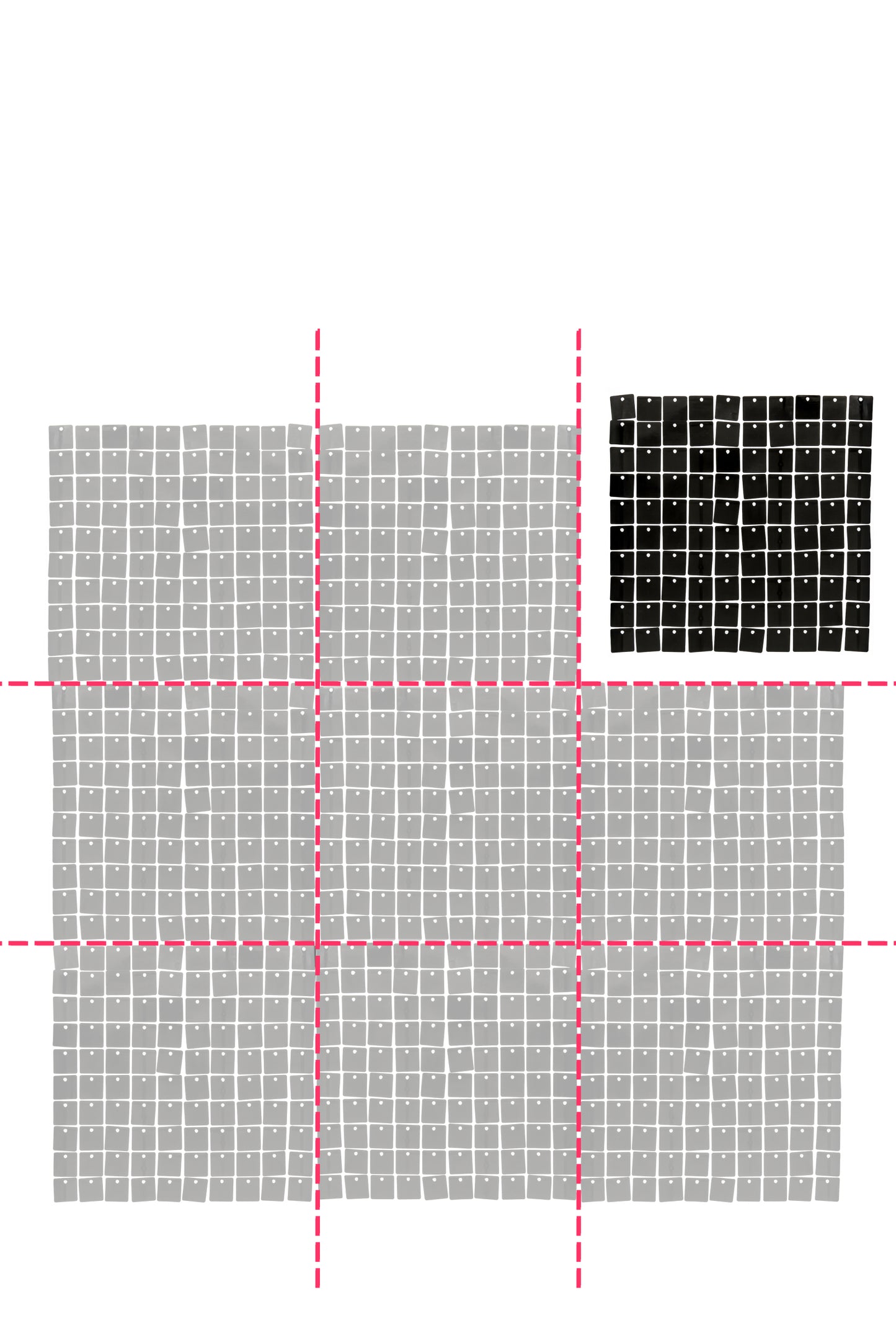 Fényes fekete háttér panel 30 x 30 cm