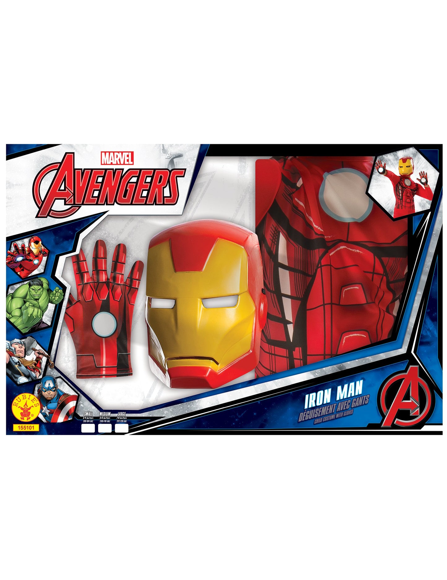 Klasszikus Iron Man doboz fiúkesztyűvel