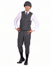 Pantalon court gangster années 20 gris homme