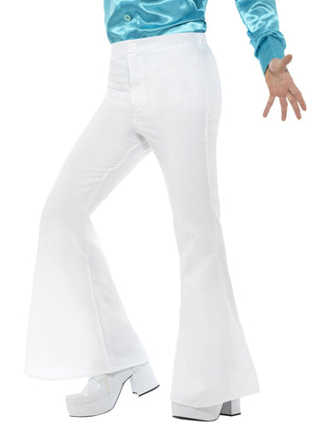 Pantalon disco pour homme blanc