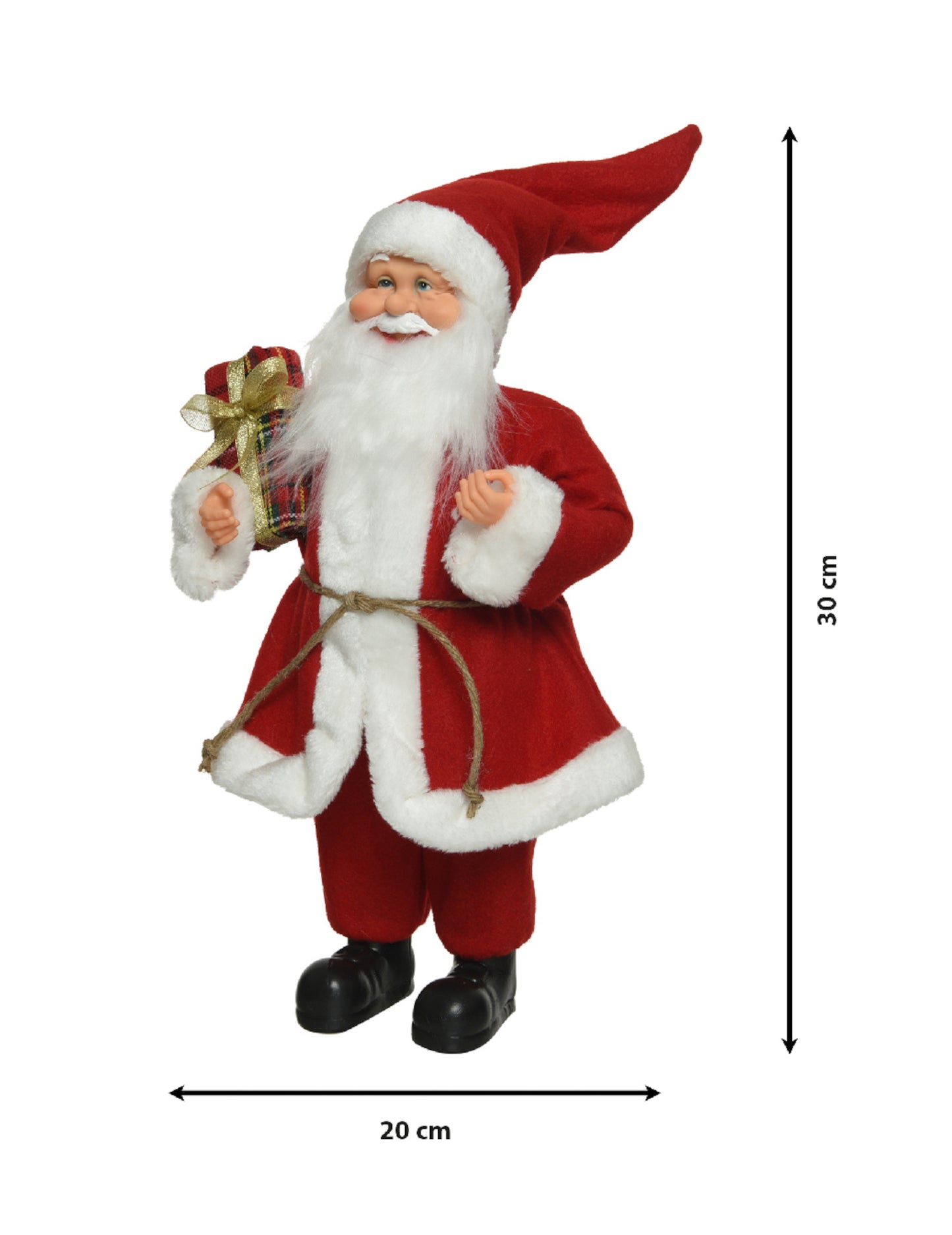 Mikulás dekoráció 30 cm