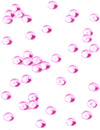 Perles plates effet goutte de pluie fuchsia