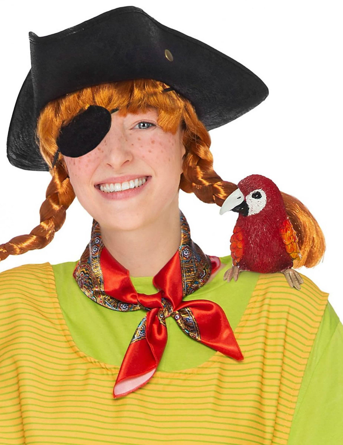 Rosalinda Fifi Brindacier papagáj felnőtt piros