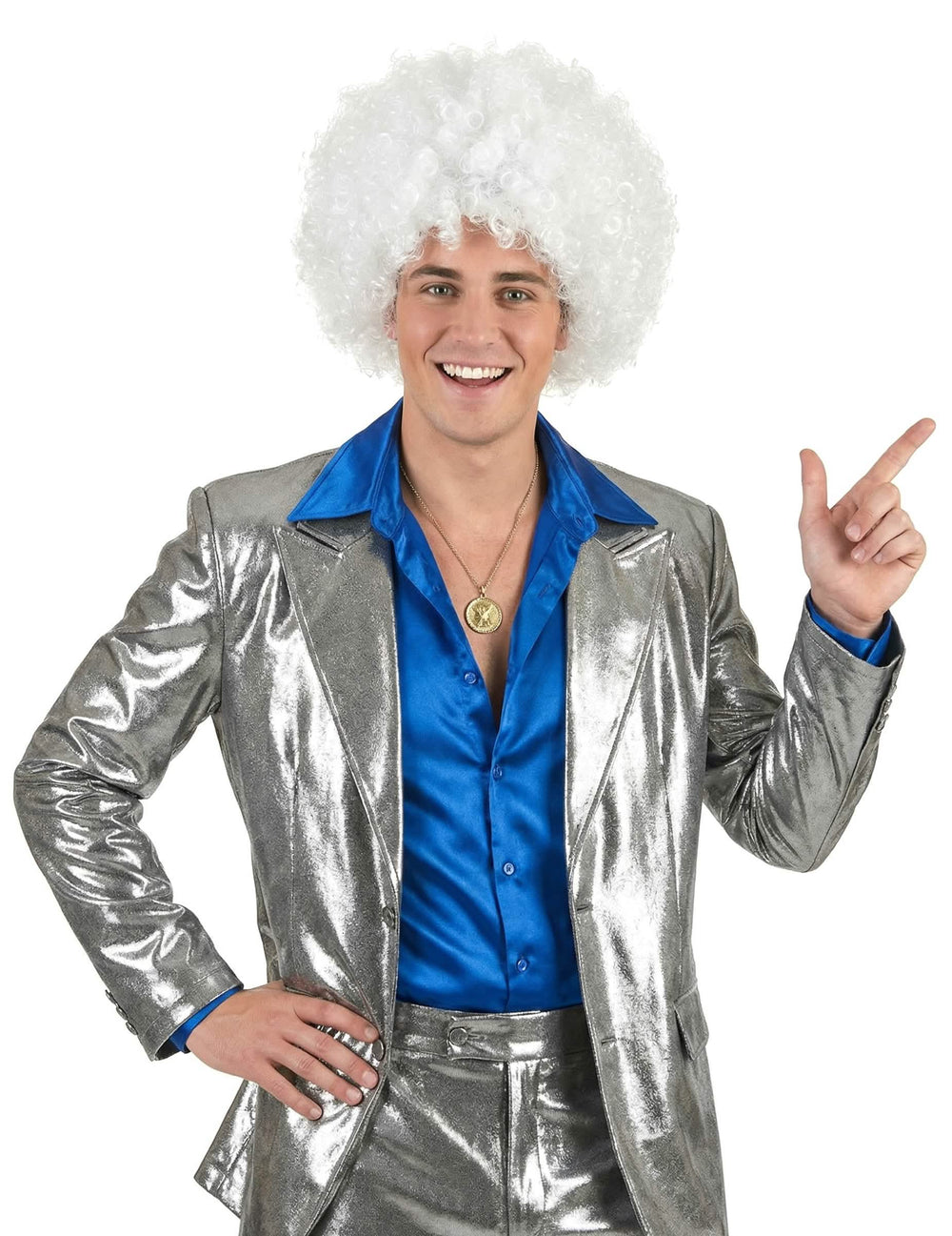 Elölnézetű afro felnőtt paróka