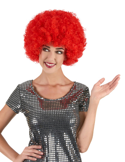 Felnőtt piros bohócparóka