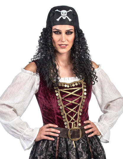 Felnőtt bandana kalóz paróka
