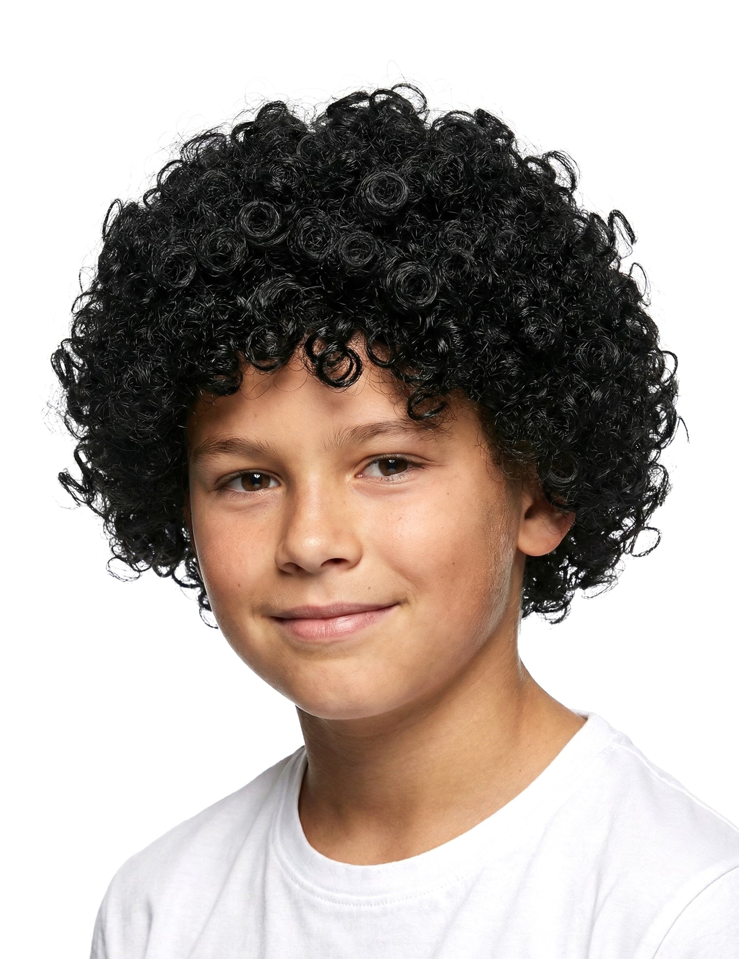 Perruque de cheveux bouclés pour enfant noir