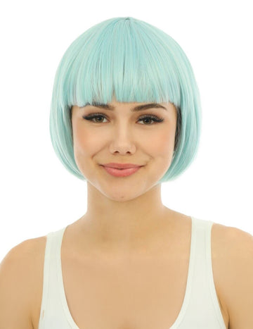 Felnőtt luxus pasztell kék rövid paróka