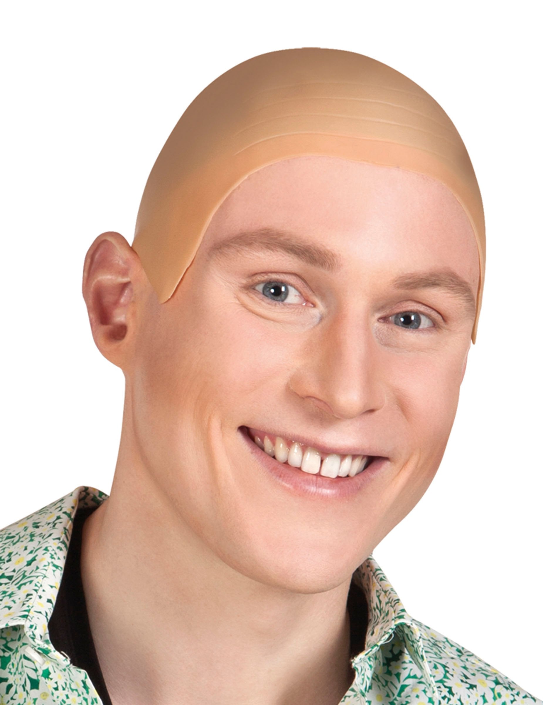 Közelkép a férfiak számára készült kopasz fejparóka megjelenéséről