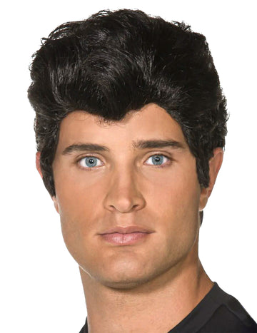 Férfi Grease paróka fekete banánnal