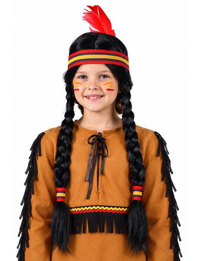 Indián paróka fonatokkal gyerekeknek