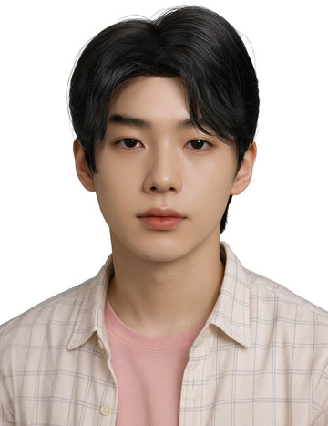 Fekete Kpop férfi paróka 