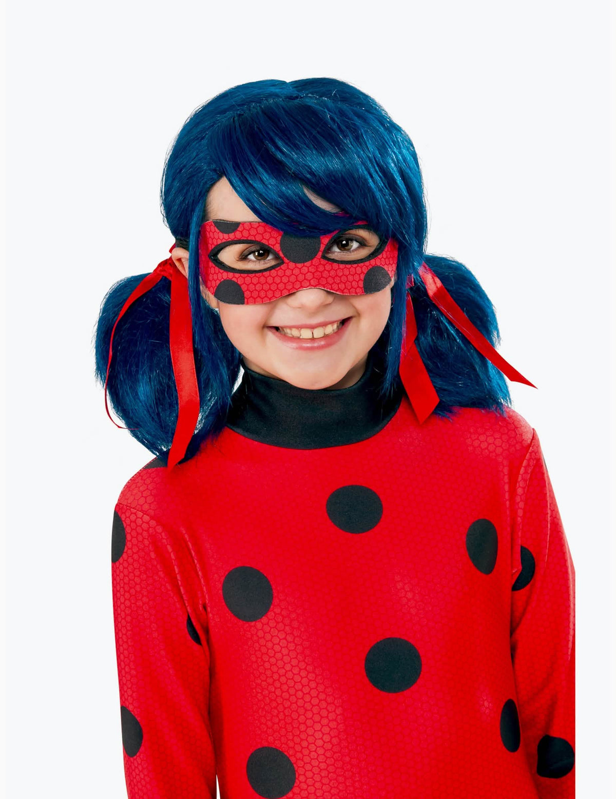 Ladybug lány paróka elölnézete