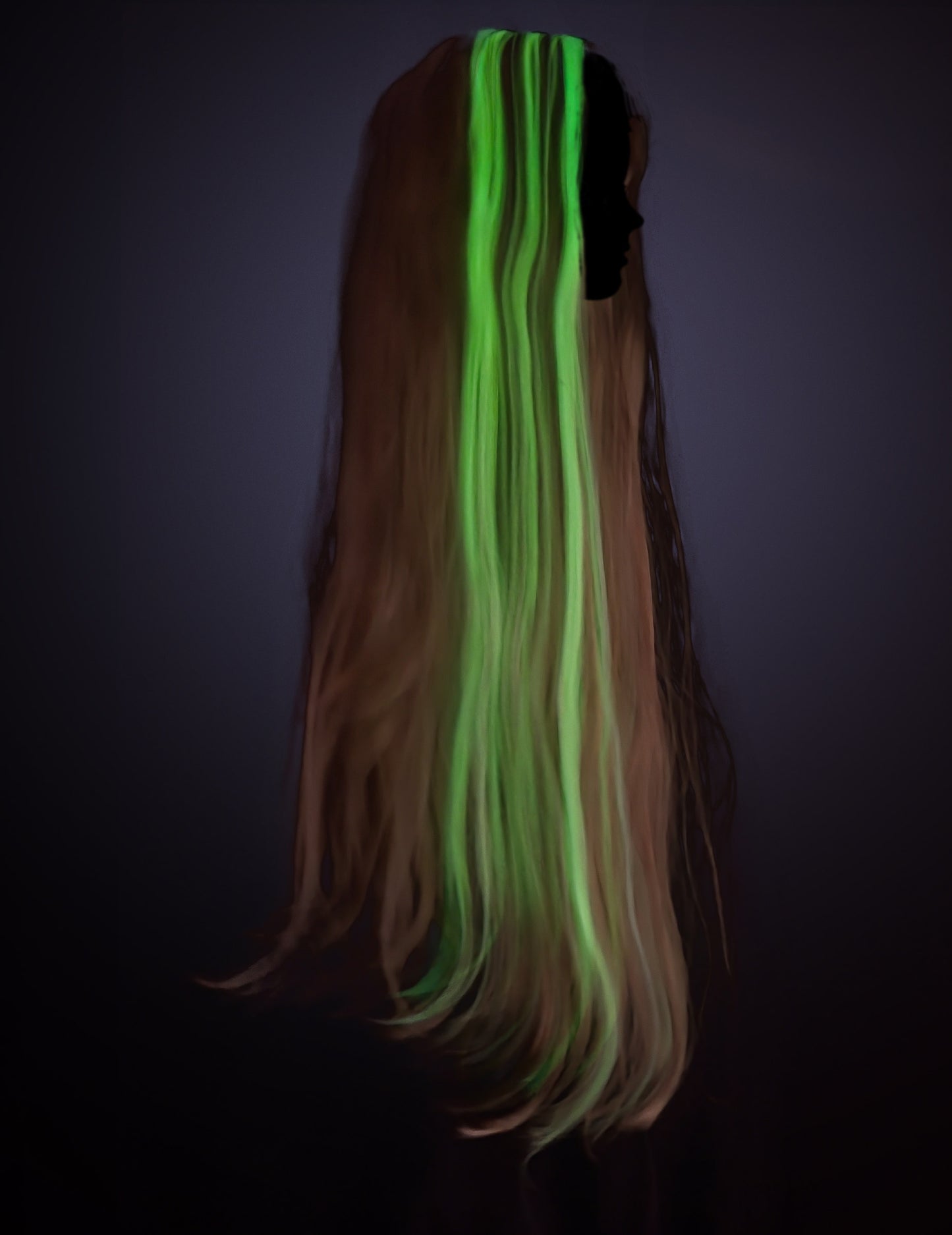 Foszforeszkáló hercegnő rapunzel lány paróka