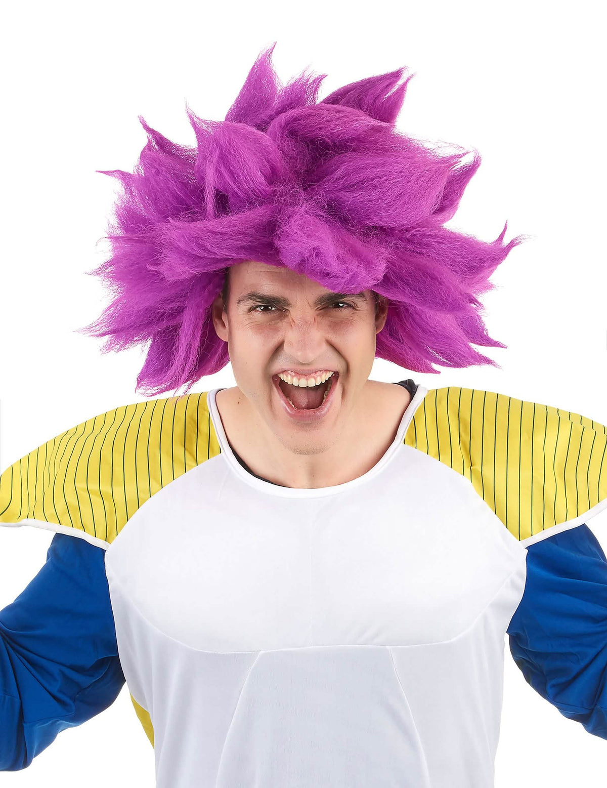 Lila tüskés manga paróka felnőttnek
