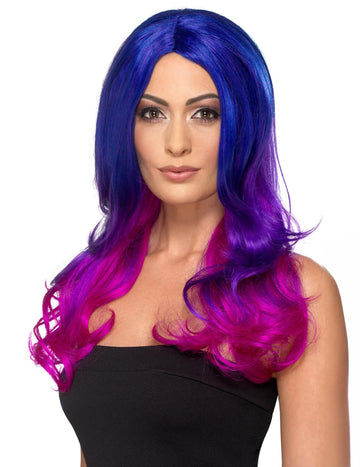 Kék árnyékolt paróka és felnőtt hőálló