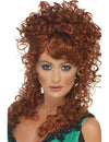 Perruque frisée pour femme rousse volumineuse