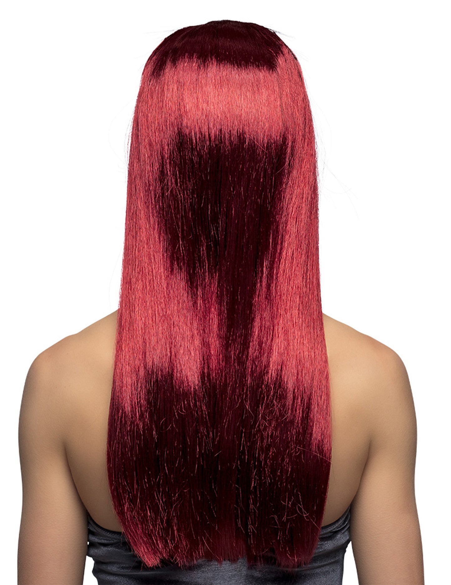 Hátulnézet a női vámpír parókáról