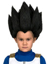 Perruque Vegeta Dragon Ball™ pour enfant noire à pointes