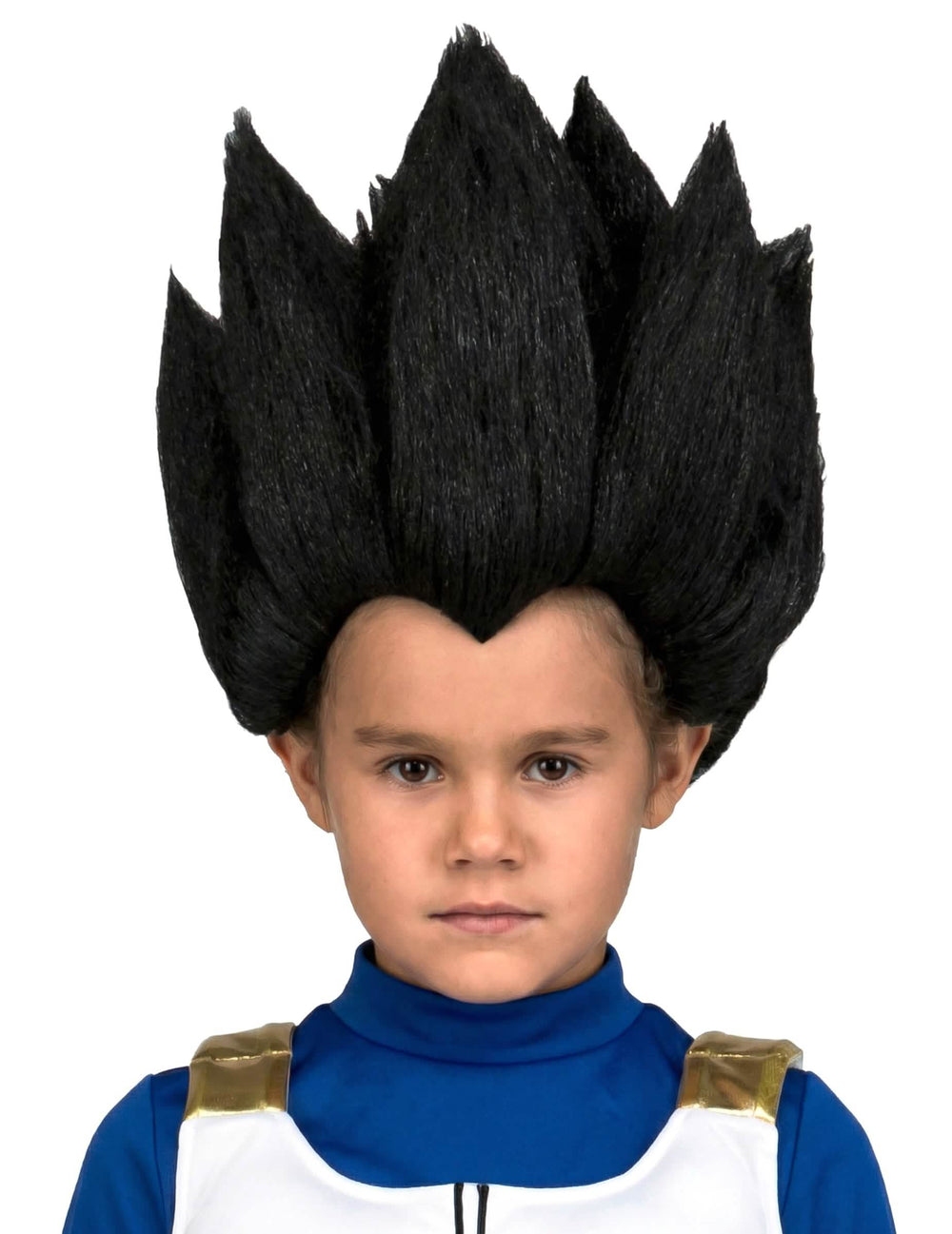Vegeta Dragon Ball™ fekete, tüskés gyerek paróka