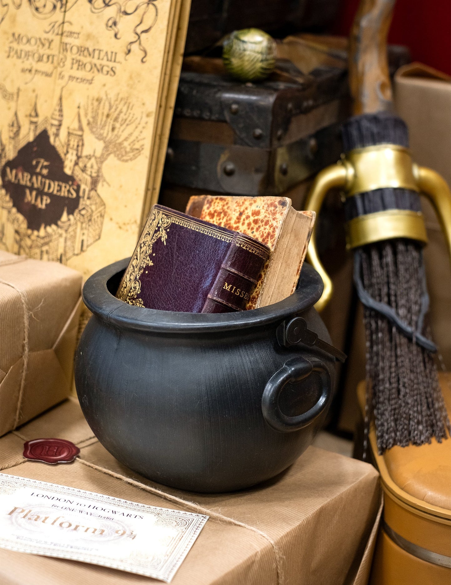 Halloween boszorkány üst 18 cm