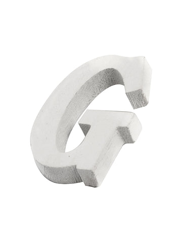 Kis fehér fa g 5 betű cm esküvői dekorációhoz