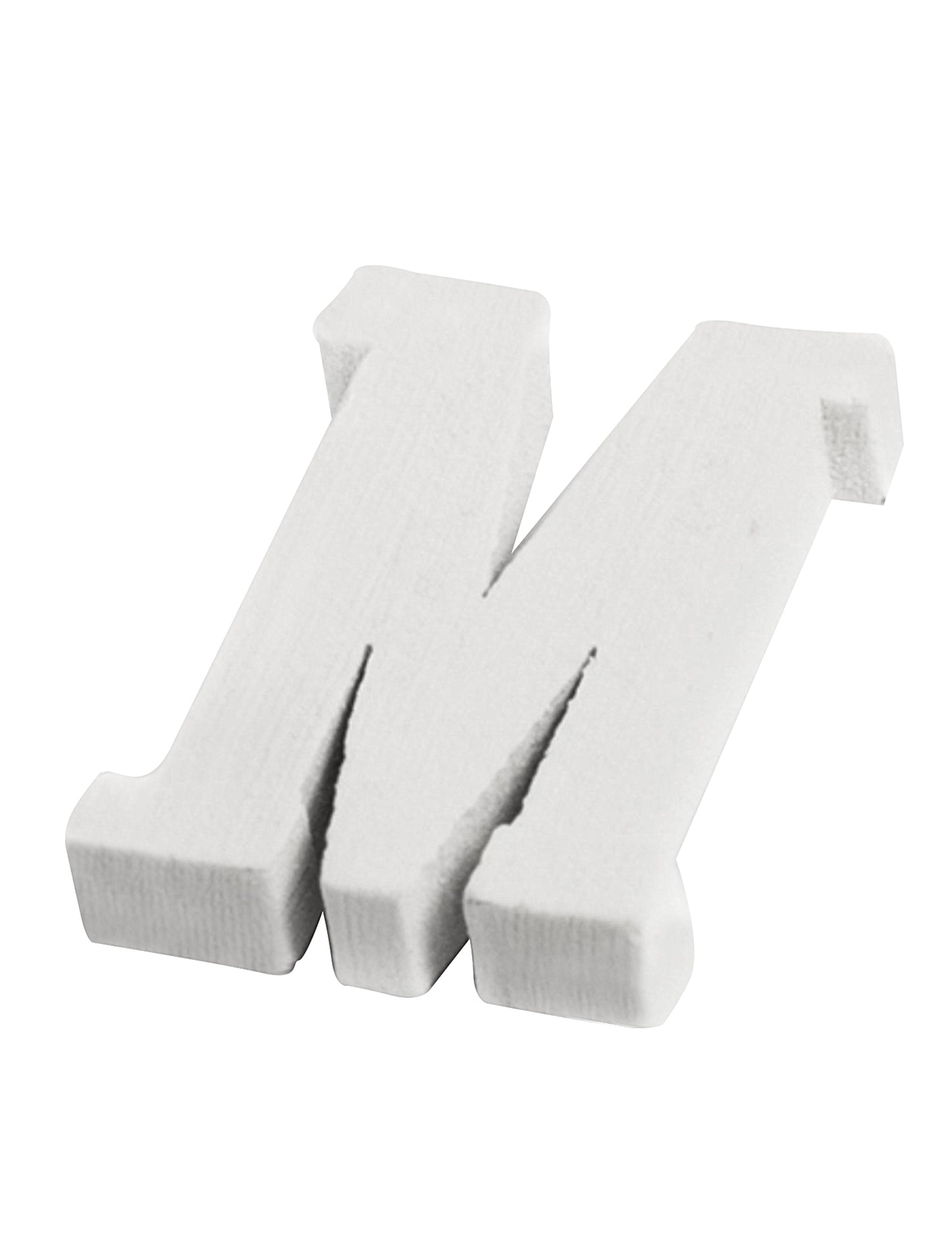 Kis fehér fa m betű 5 cm esküvőre